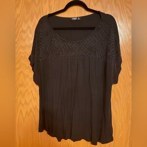 YOINS Black Textured Women's Blouse
